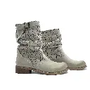 Vyjou biker basso foratura pioggia nabuk taupe doppio.webp