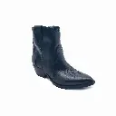 Stivaletto z tacco pelle nero frontale.webp