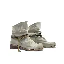 Vyjou Ricciato basso nabuk taupe laccetto colorato doppio.webp