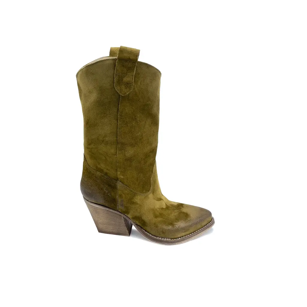 Tex70.07 Women’s Texan ankle boots in tan suede