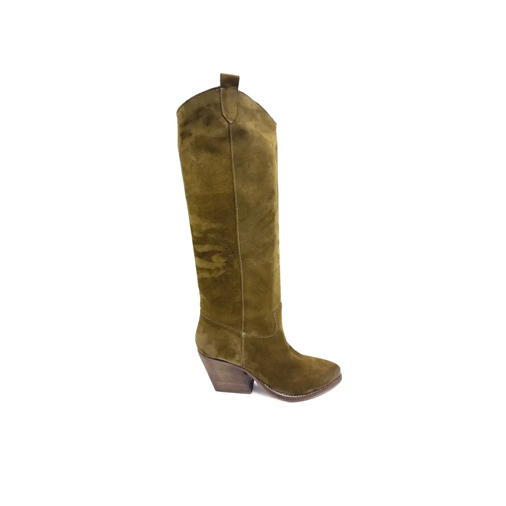 TX.70.A3 Women’s Texan boots in tan suede