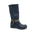 ST.200tnNR - Stivali donna sfoderati in vera pelle nera con lacci colorati