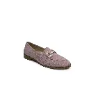 ART.176 Pink suede loafer with accessory
