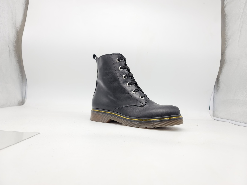 ART.291 Boots Black leather Made in Italy