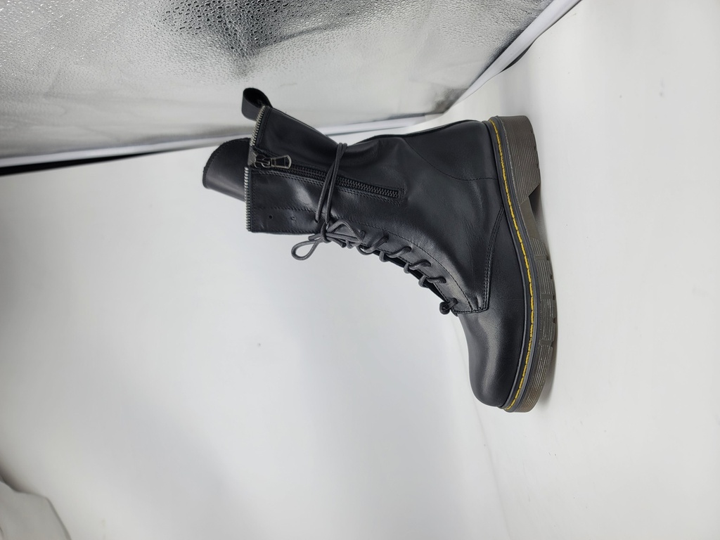 ART.289 Stivali in pelle nera Made in Italy