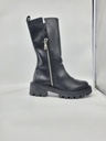 ART.285 Stivali in pelle nera Made in Italy