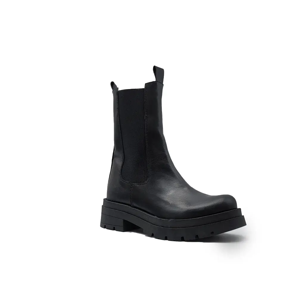 ART.232 Beatles Black leather Made in Italy