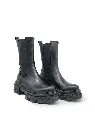 ART.160 Beatles Black leather Made in Italy