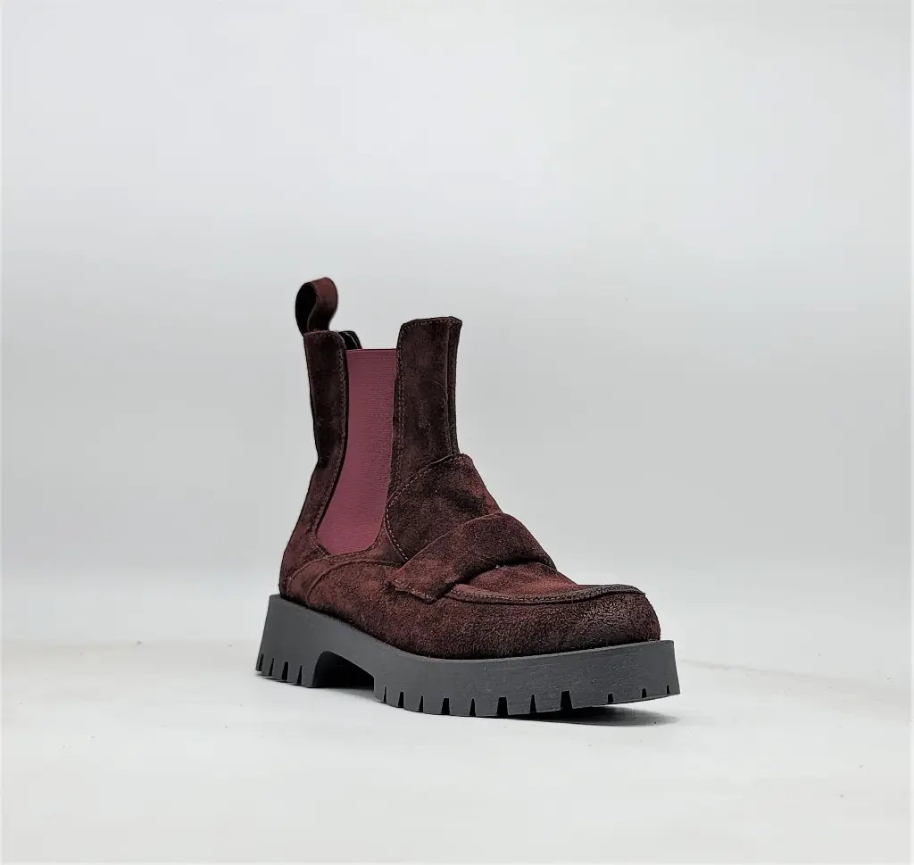 ART.71-02 Chelsea Boots Bordeaux leather Made in Italy