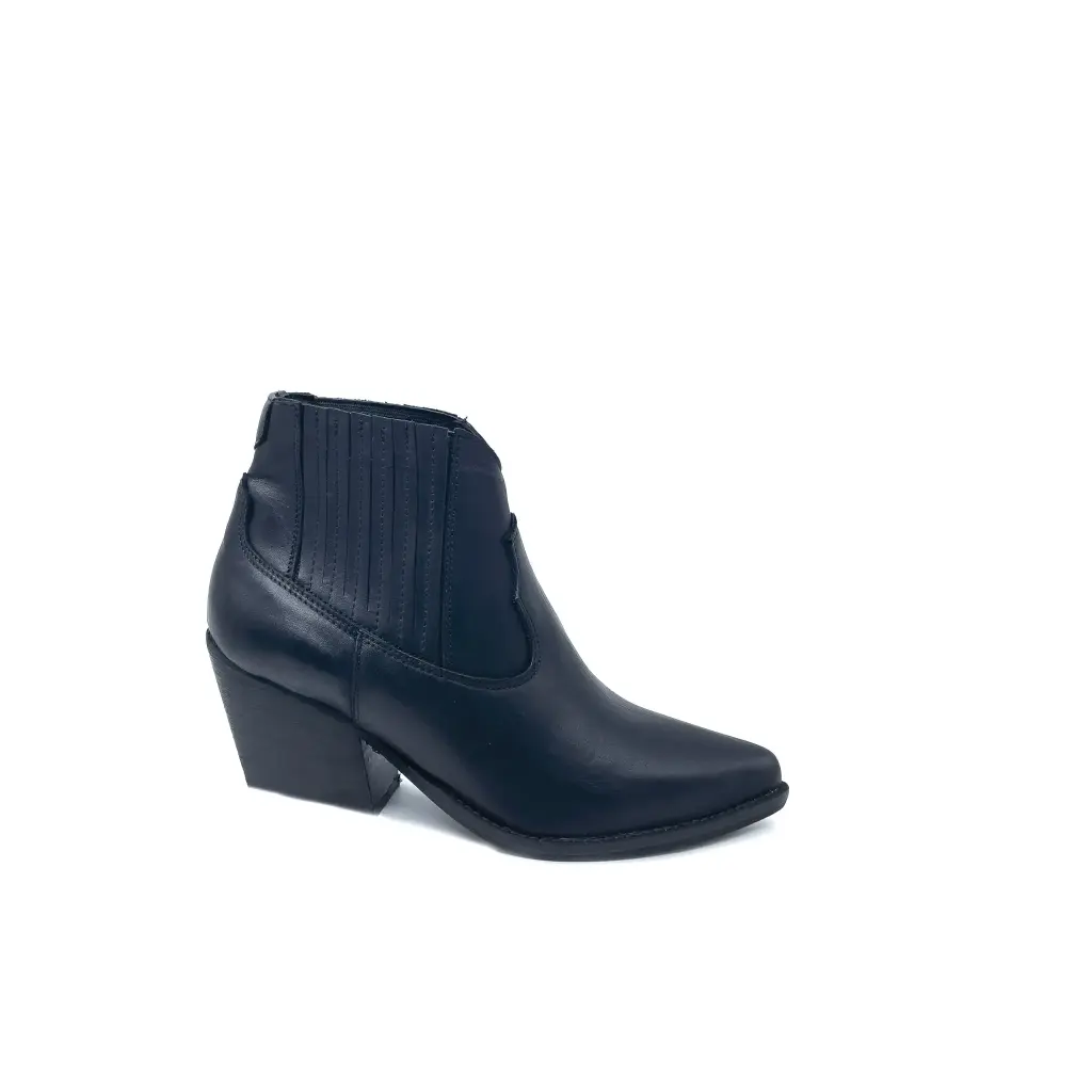 ART.265 Women's Boot in Black leather Made in Italy