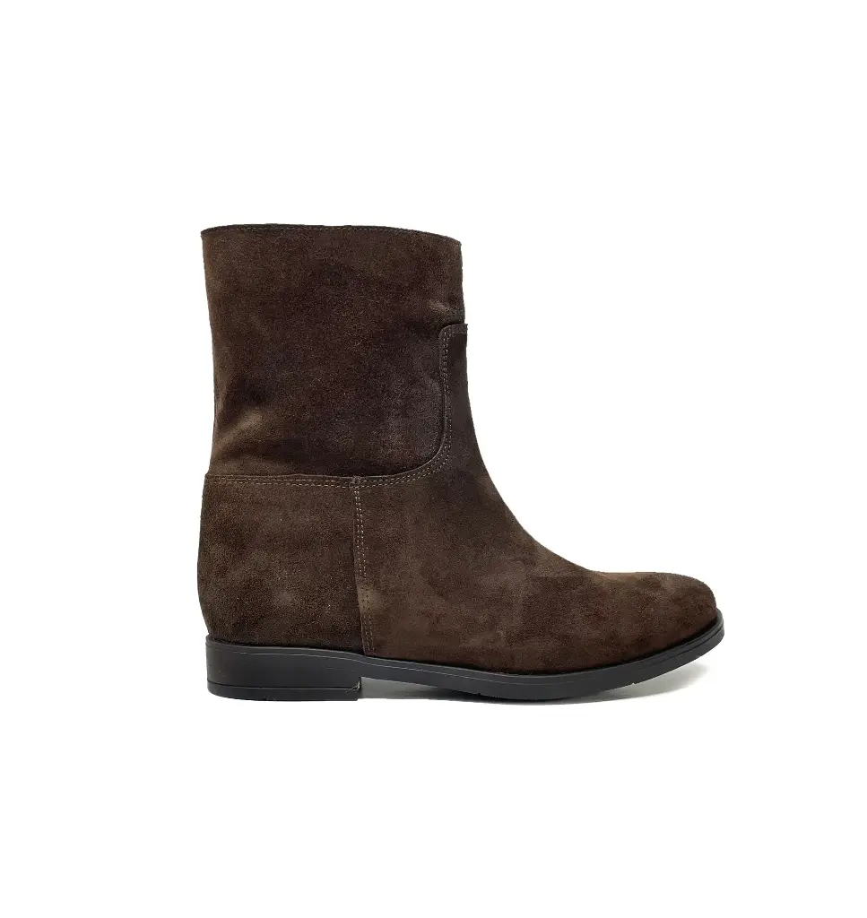 ART.253 Women's Boot in Brown leather Made in Italy