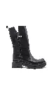 ART.262 Stivale donna in pelle nera Made in Italy