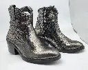 ART.122 Laminated Glitter Black Made in Italy