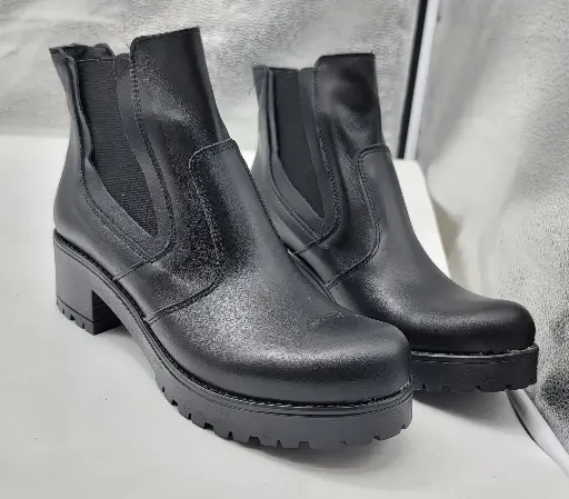 ART.228 Beatles in pelle nera Made in Italy