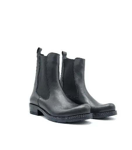 ART.229 Beatles in pelle nera Made in Italy