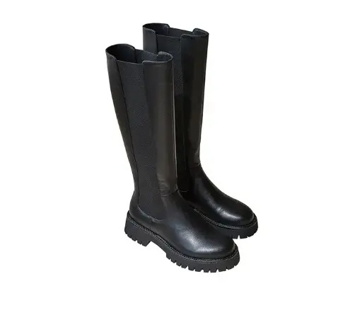 ART.231 Chelsea Boots Black leather Made in Italy