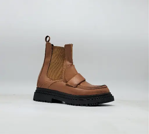 ART.71 Chelsea Boots Tan leather Made in Italy