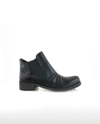 ART.145-W Beatles in pelle nera Made in Italy