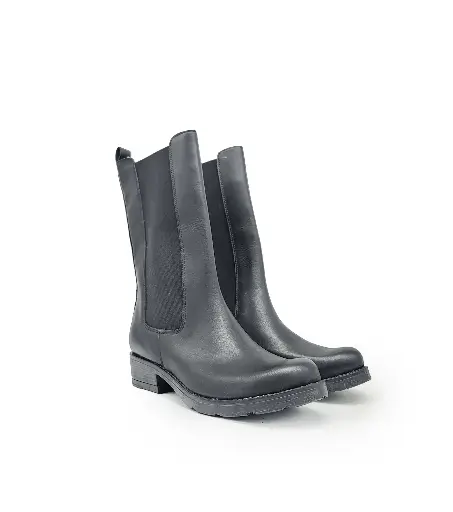 ART.35 Beatles Black leather Made in Italy