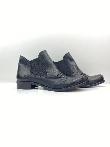 ART.145 Stivale donna in pelle nera Made in Italy