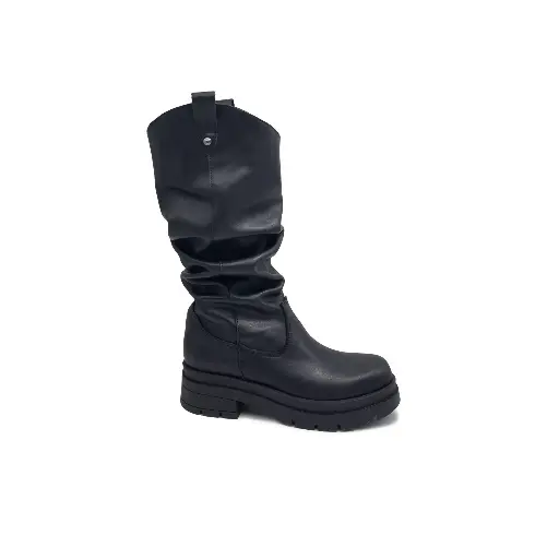 ART.250 Women's Boot in Black leather Made in Italy