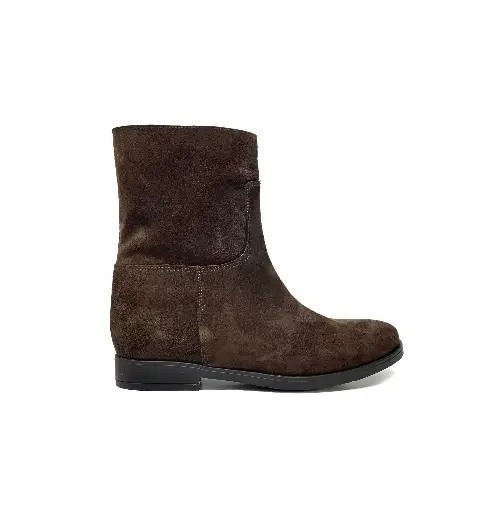 ART.253 Women's Boot in Brown leather Made in Italy