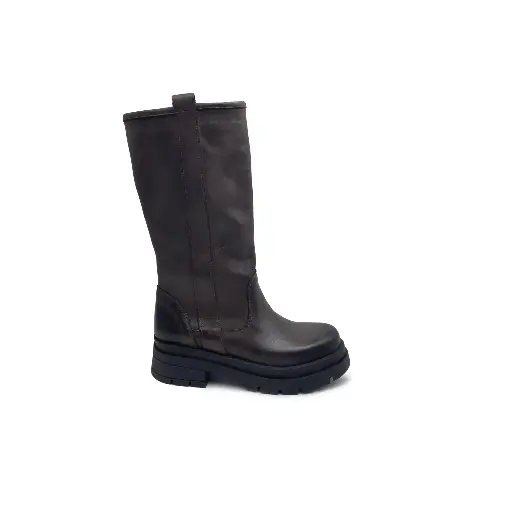 ART.260 Women's Boot in Brown leather Made in Italy
