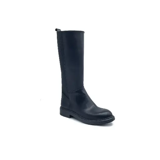 ART.264 Stivale donna in pelle nera Made in Italy