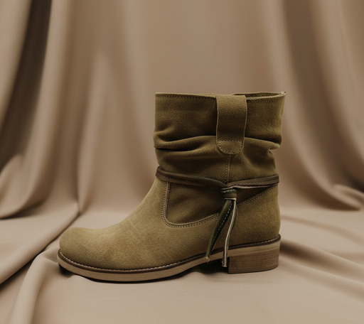 ART.278 Stivaletto donna - in camoscio taupe