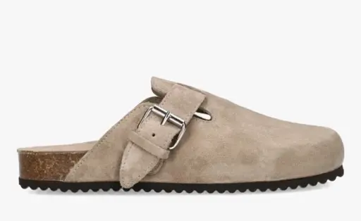 ART.279 Taupe Leather Loafers Made in Italy
