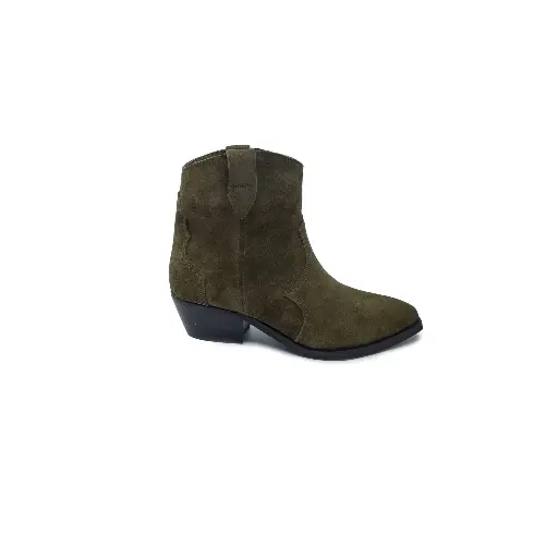 Tex 30.04bw – Texan-style ankle boots – brown suede genuine leather