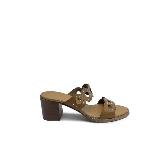 ART.0017 Slide sandals in genuine black leather