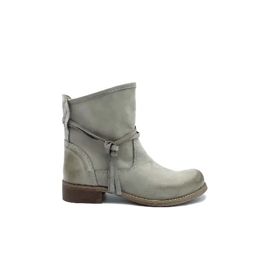 St-c2 Women's ankle boot in beige nubuck