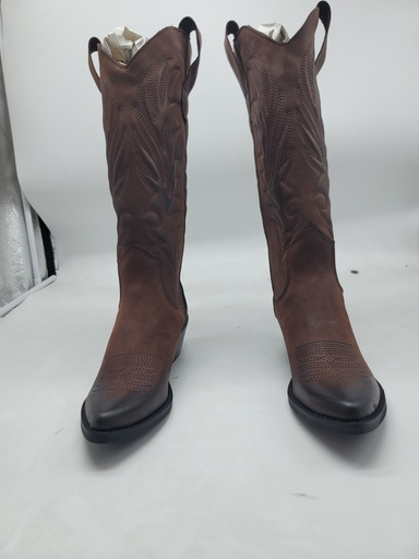 ART.283 Boots Dark brown leather Made in Italy