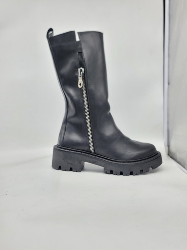 ART.285 Boots Black leather Made in Italy