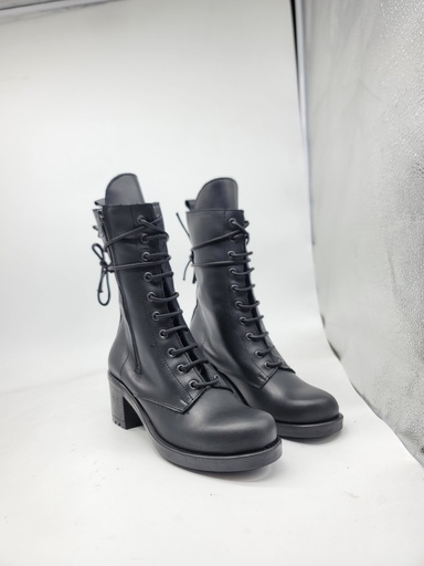 ART.288 Boots Black leather Made in Italy