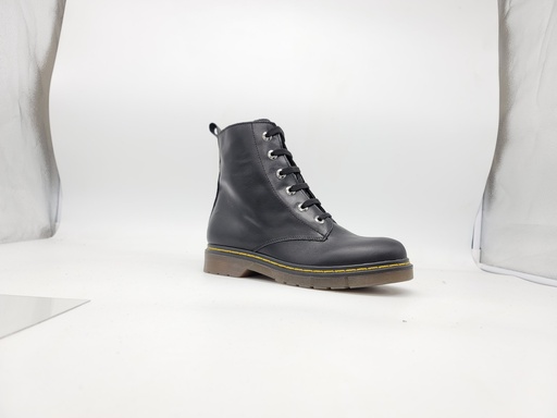 ART.291 Boots Black leather Made in Italy