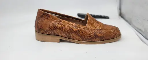 ART.173 Derby Shoe Moccasin Slip-on Sneaker Tan Leather Made in Italy